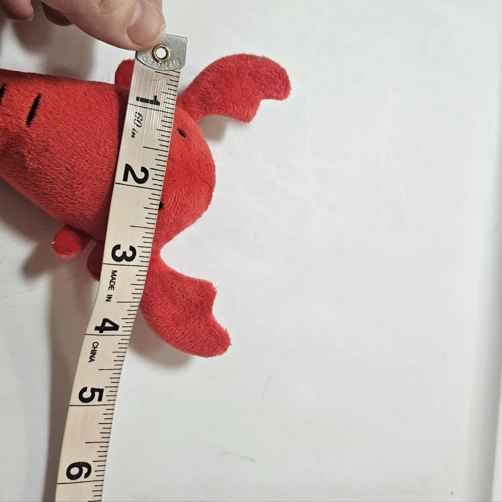Red Plush Lobster Toy Little 6